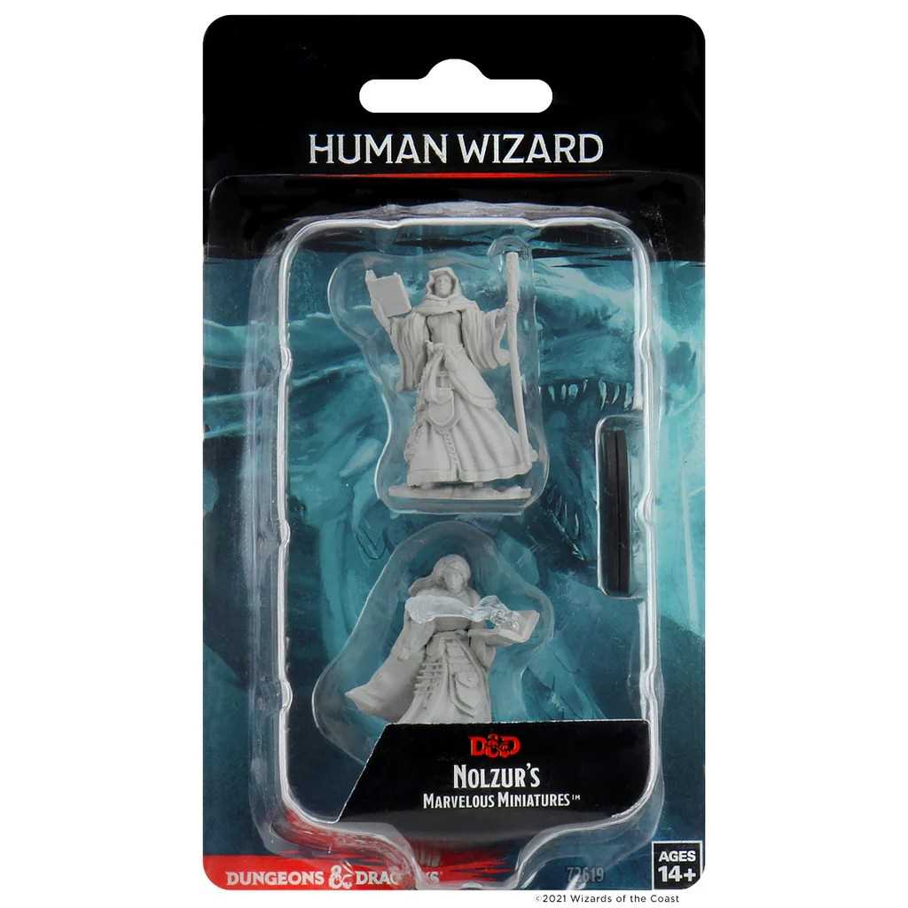 Human Female Wizard D and D Nolzurs Marvelous Unpainted Miniatures W1 100D and D Miniature Game by Wiz Kids 1