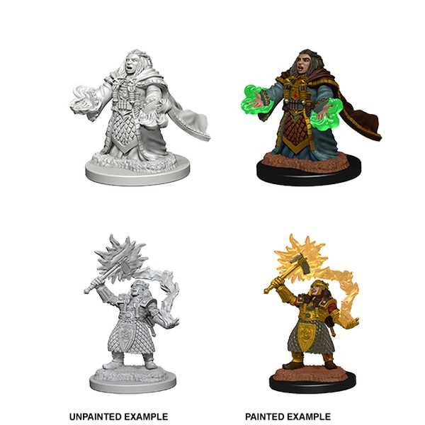 D&D Unpainted Miniatures: Dwarf Female Cleric 1