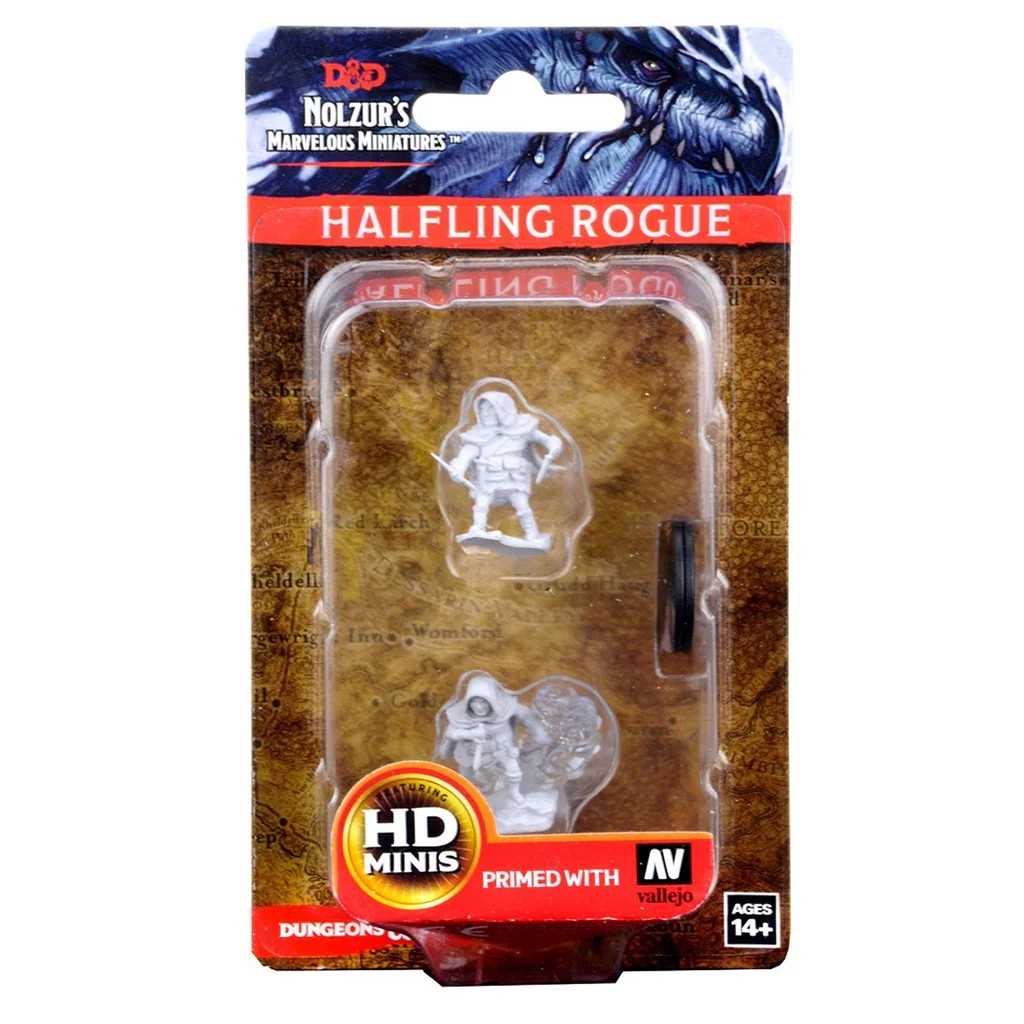 Dungeons and Dragons Unpainted Miniatures Halfling Male Rogue Roleplaying Game Accessory