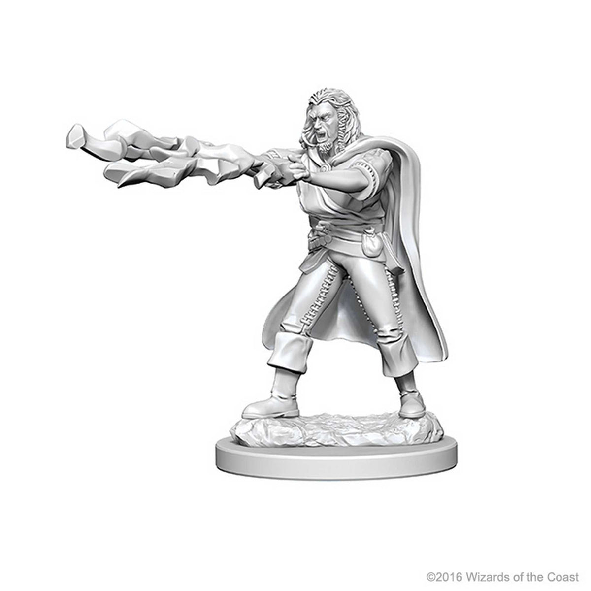 D&D Unpainted Miniatures: Human Male Sorcerer 1