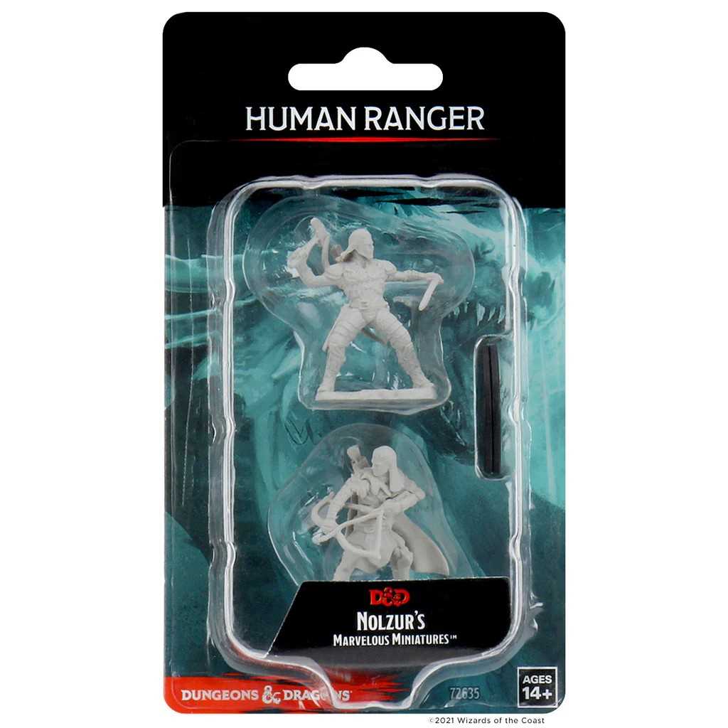 Human Male Ranger D and D Nolzurs Marvelous Unpainted Miniatures W1 Miniature Game by Wiz Kids 1