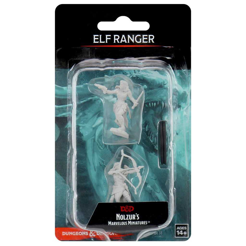 D&D Unpainted Miniatures: Elf Female Ranger 1