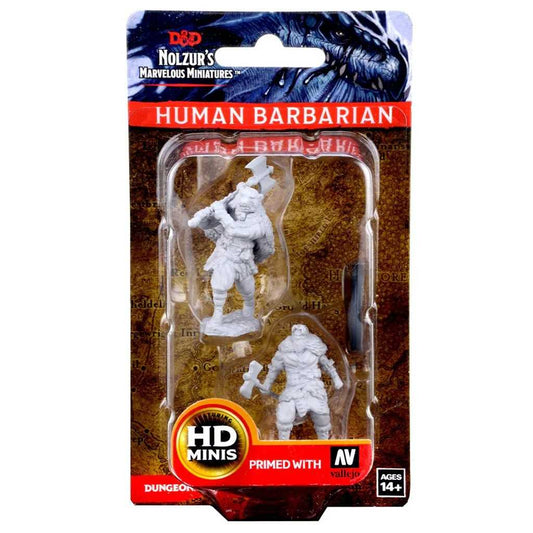 Human Male Barbarian D and D Nolzurs Marvelous Unpainted Miniatures W1 Miniature Game by Wiz Kids 1