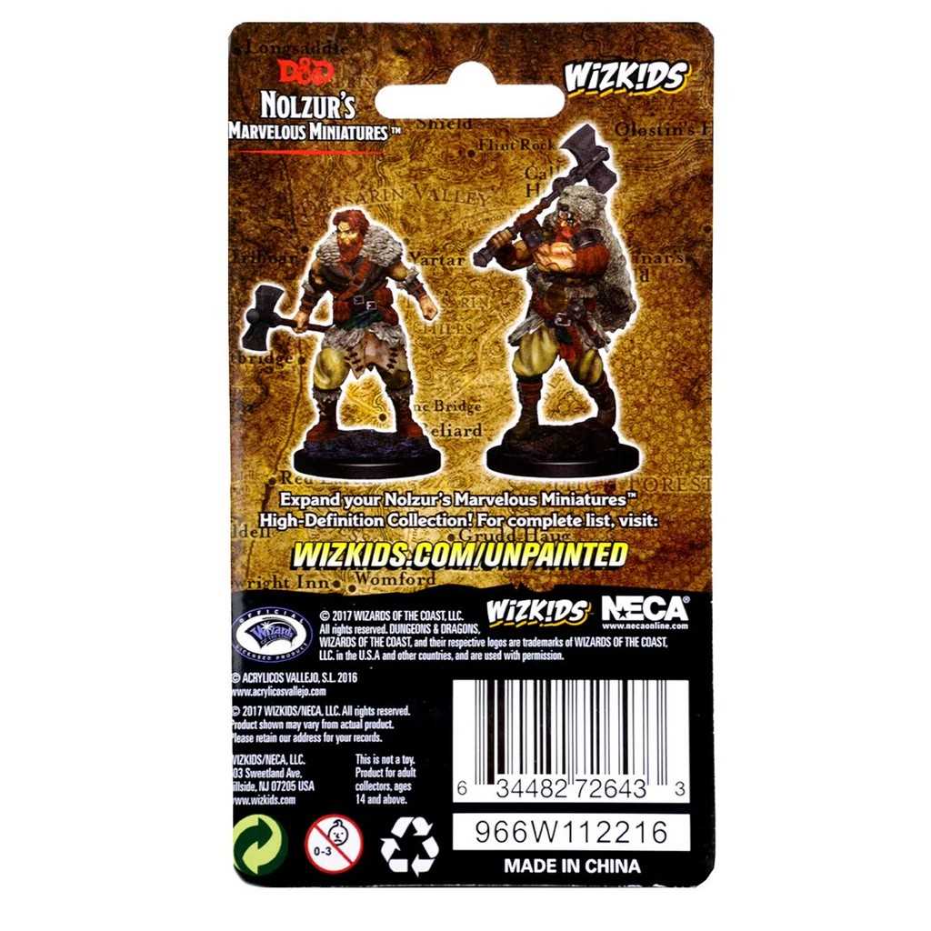 Human Male Barbarian D and D Nolzurs Marvelous Unpainted Miniatures W1 Miniature Game by Wiz Kids 2