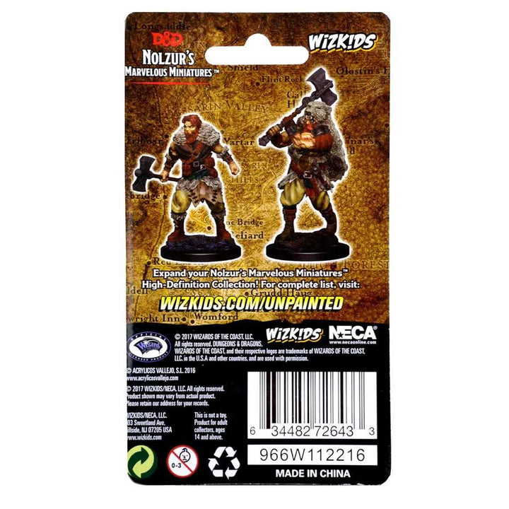 Human Male Barbarian D and D Nolzurs Marvelous Unpainted Miniatures W1 Miniature Game by Wiz Kids 2