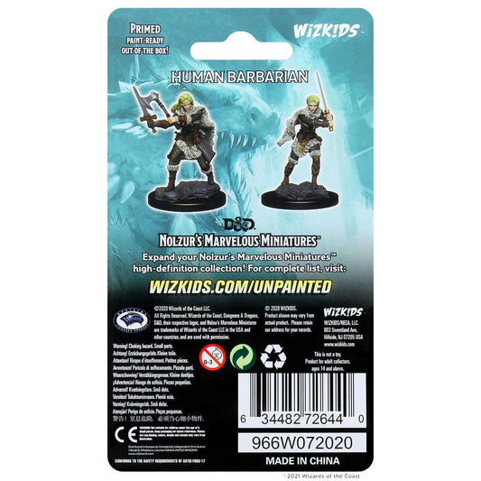Human Female Barbarian D and D Nolzurs Marvelous Unpainted Miniatures W1 Miniature Game by Wiz Kids 2