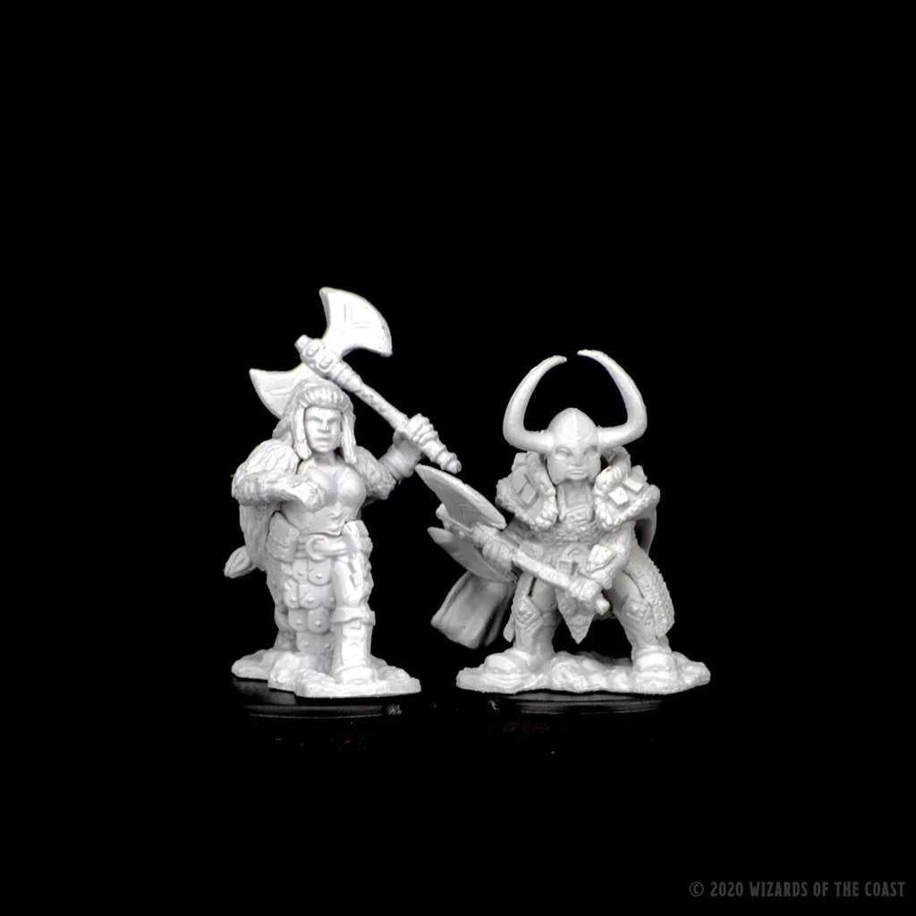 Dwarf Female Barbarian D and D Nolzurs Marvelous Unpainted Miniatures W4 Miniature Game by Wiz Kids 2