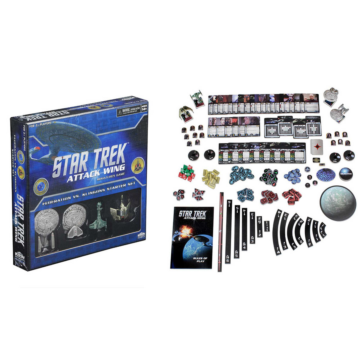 Star Trek Attack Wing Federation VS Klingons Starter Miniatures Game 2