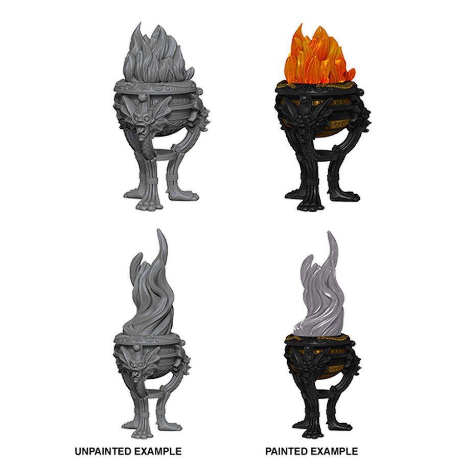 WizKids Deep Cuts Unpainted Miniatures: Braziers