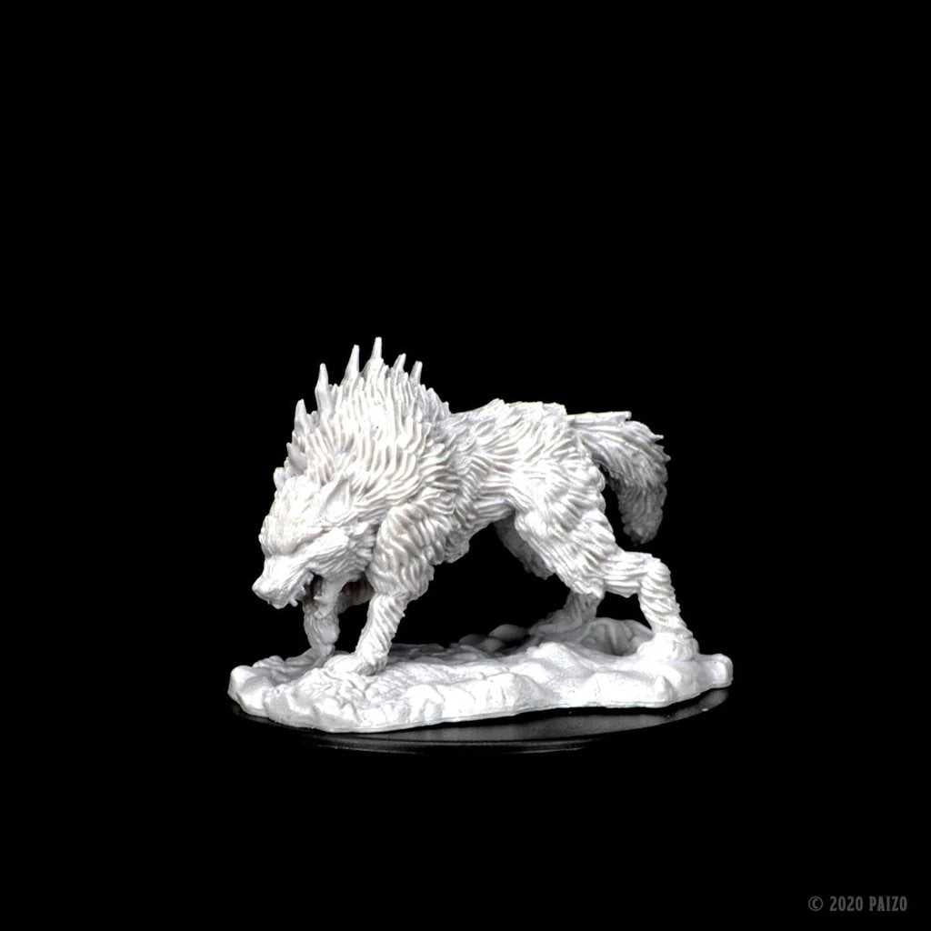 Pathfinder Deep Cuts Unpainted Miniatures: Dire Wolf 2