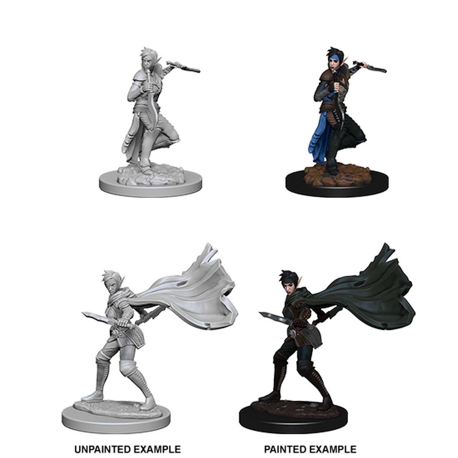 Pathfinder Deep Cuts Unpainted Miniatures: Elf Female Rogue 1