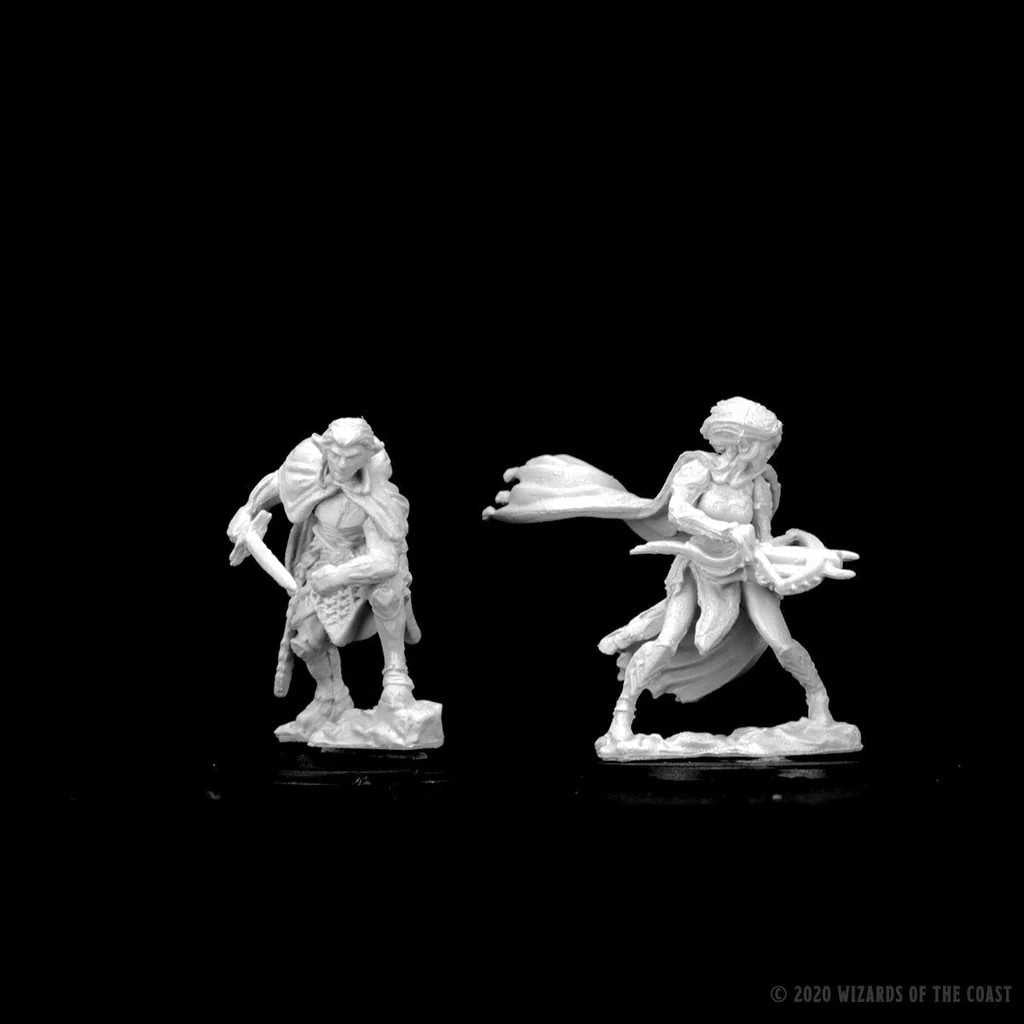 Dungeons and Dragons Unpainted Miniatures Drow Roleplaying Game Accessory