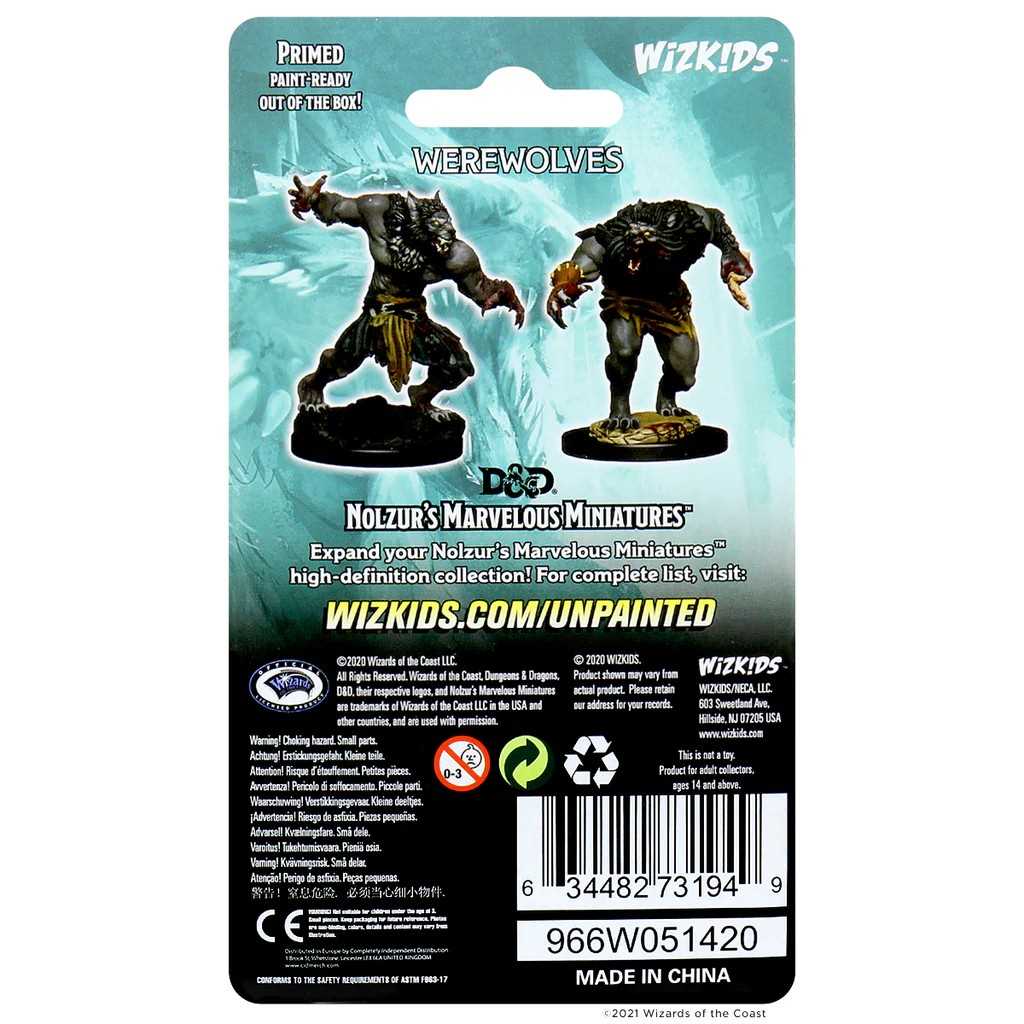 Werewolves D and D Nolzurs Marvelous Unpainted Miniatures W4 100D and D Miniature Game by Wiz Kids 2