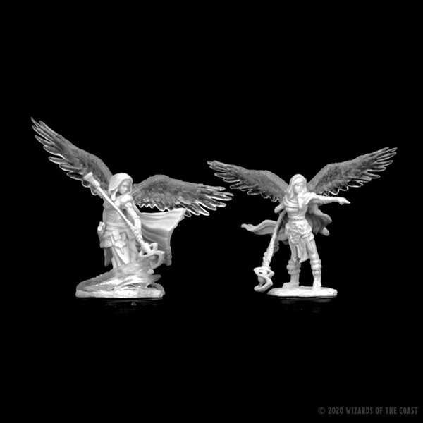 D&D Unpainted Miniatures: Aasimar Female Wizard