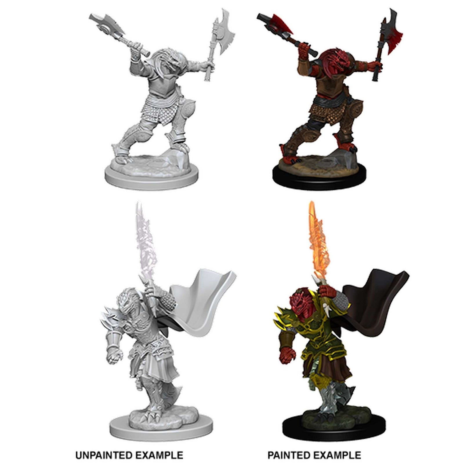D&D Unpainted Miniatures: Dragonborn Female Fighter 1