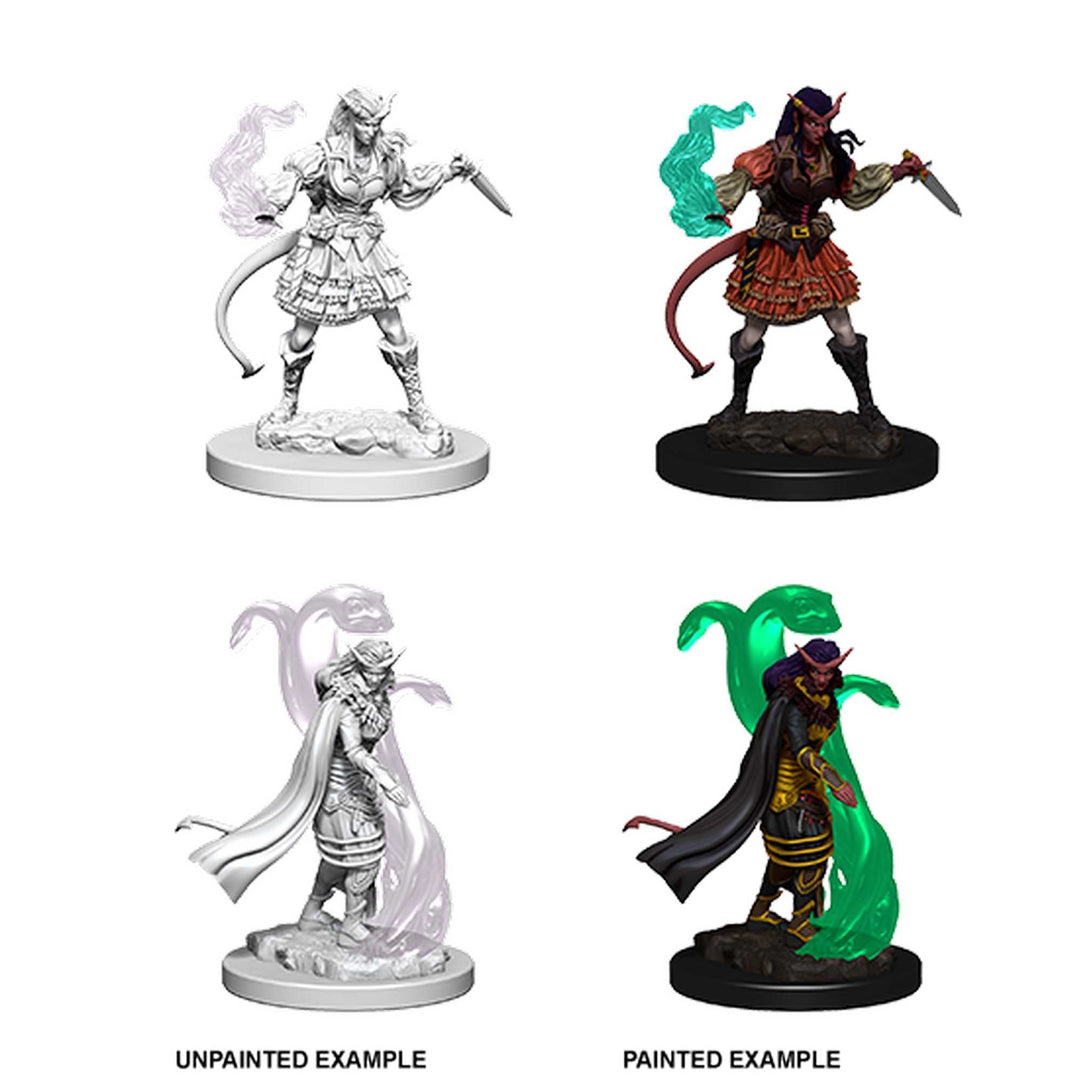 D&D Unpainted Miniatures: Tiefling Female Sorcerer