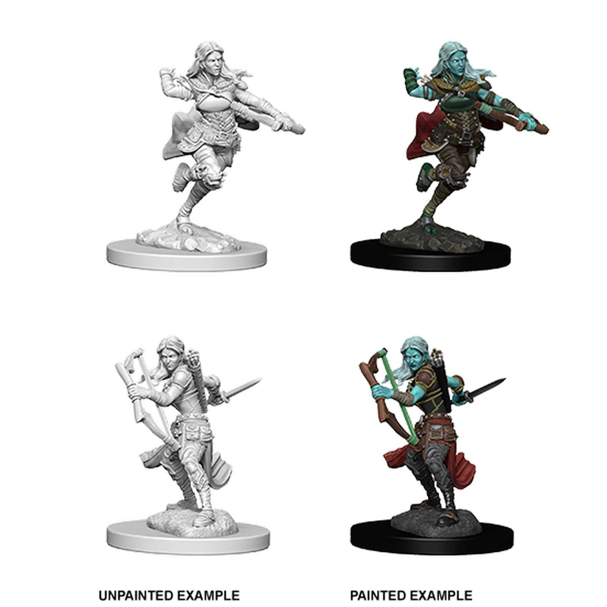 D&D Unpainted Miniatures: Air Genasi Female Rogue 1