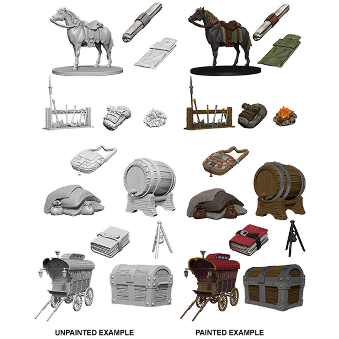 D&D Unpainted Miniatures: Adventurer's Campsite