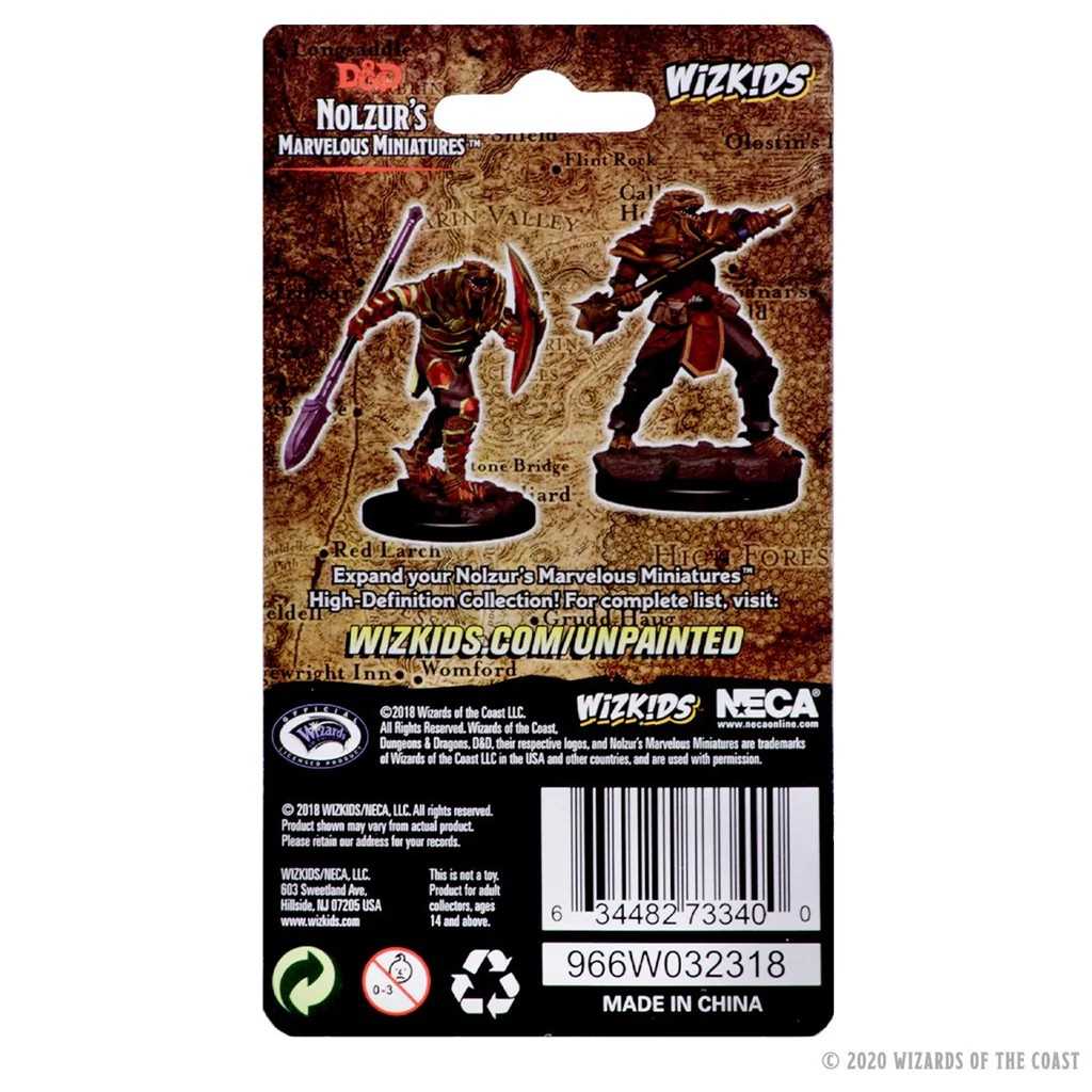 D&D Unpainted Miniatures: Dragonborn Male Fighter with Spear 2