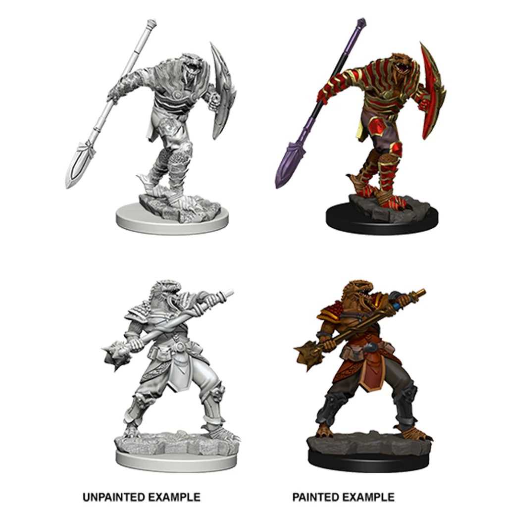 D&D Unpainted Miniatures: Dragonborn Male Fighter with Spear 3