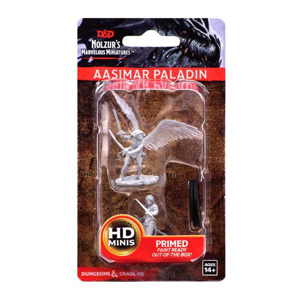D&D Unpainted Miniatures: Aasimar Female Paladin 1