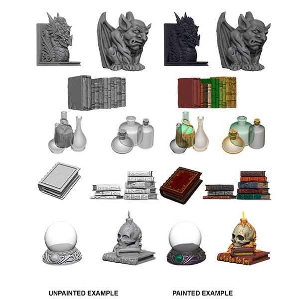 WizKids Deep Cuts Unpainted Miniatures: Wizards Room