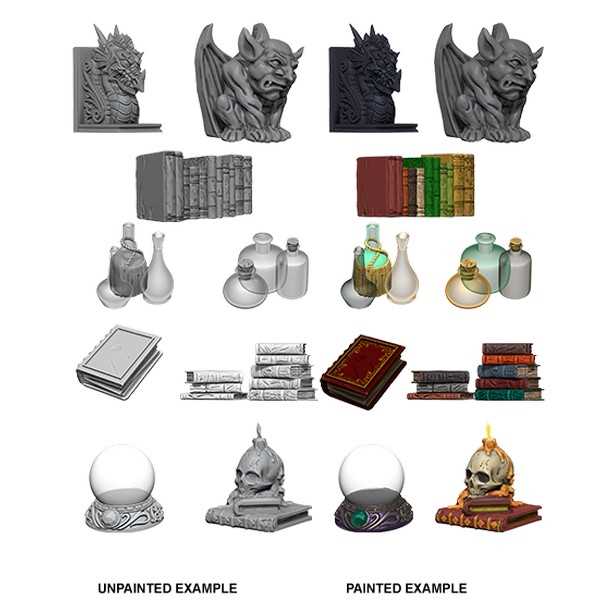WizKids Deep Cuts Unpainted Miniatures: Wizards Room 1