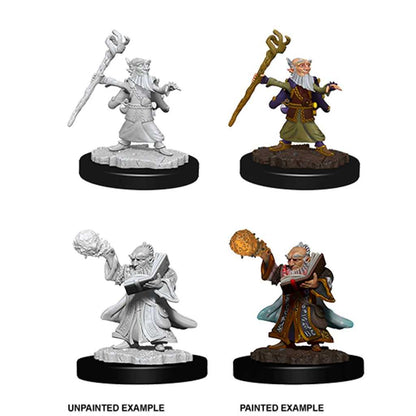 Male Gnome Wizard D and D Nolzurs Marvelous Unpainted Miniatures W3 Miniature Game by Wiz Kids 3