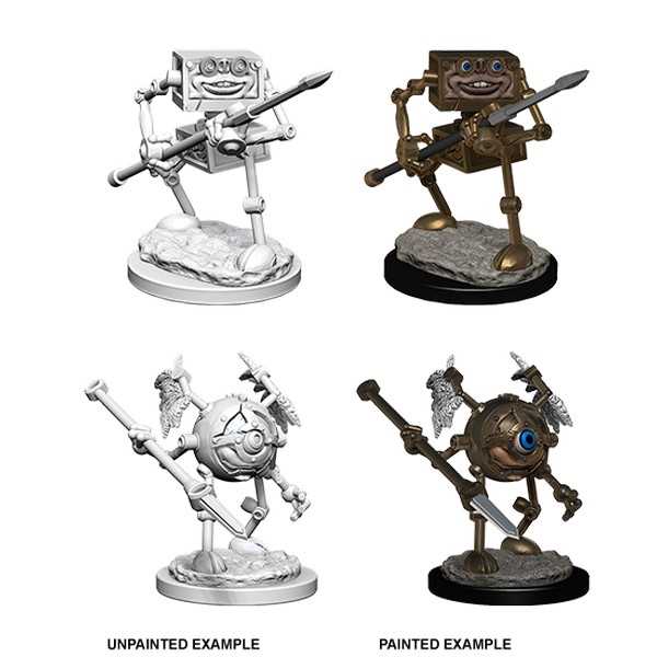 D&D Unpainted Miniatures: Monodrone & Duodrone