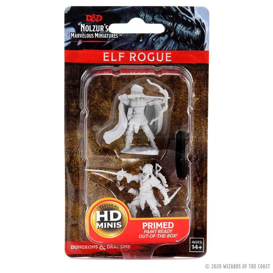 Dungeons and Dragons Nolzurs Marvelous Unpainted Miniatures Male Elf Rogue Roleplaying Game Accessory
