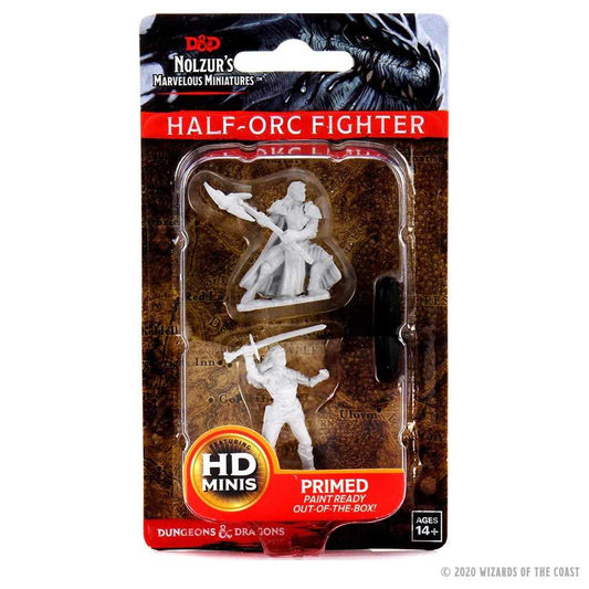 Female Half Orc Fighter D and D Nolzurs Marvelous Unpainted Miniatures W7 Miniature Game by Wiz Kids 1