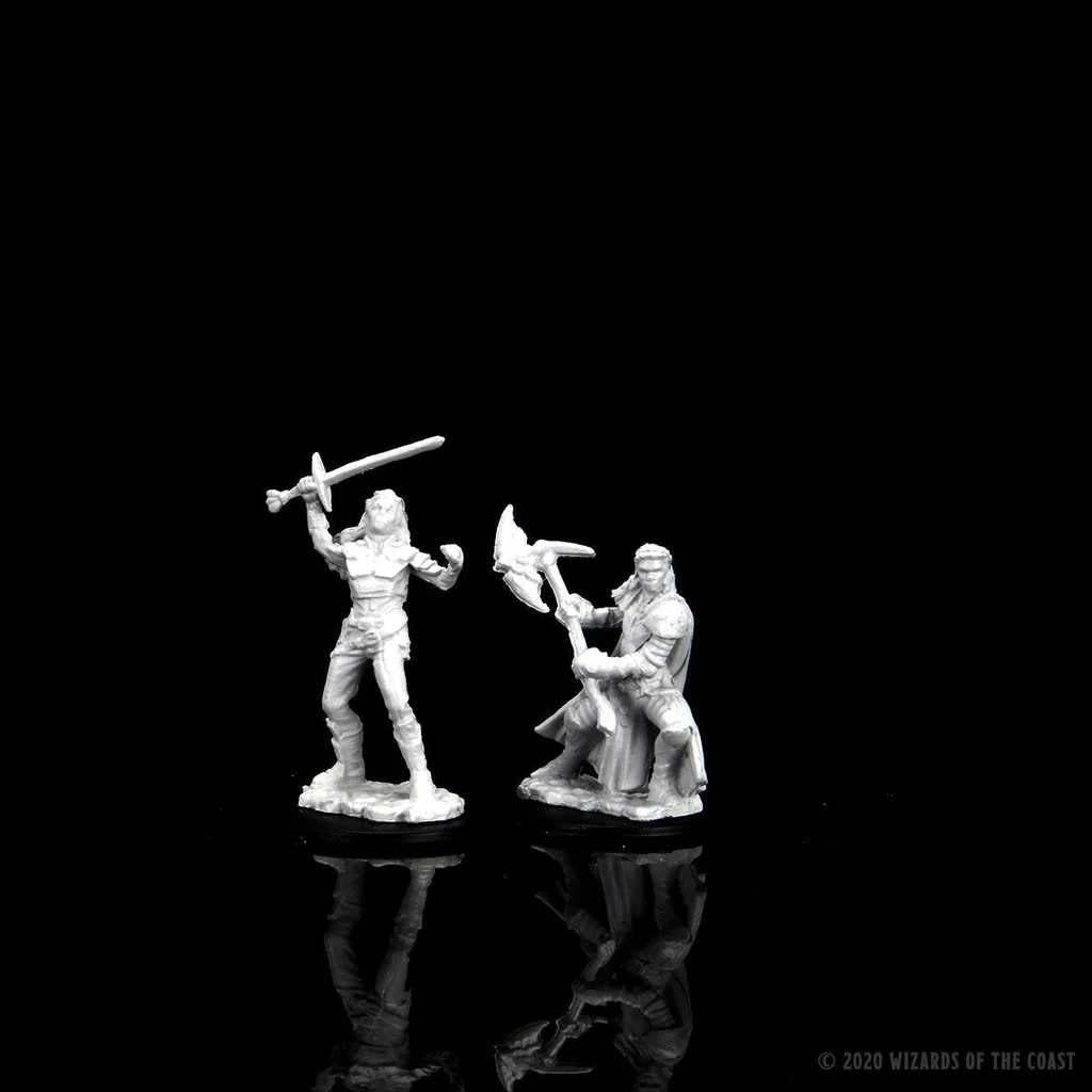 Female Half Orc Fighter D and D Nolzurs Marvelous Unpainted Miniatures W7 Miniature Game by Wiz Kids 3