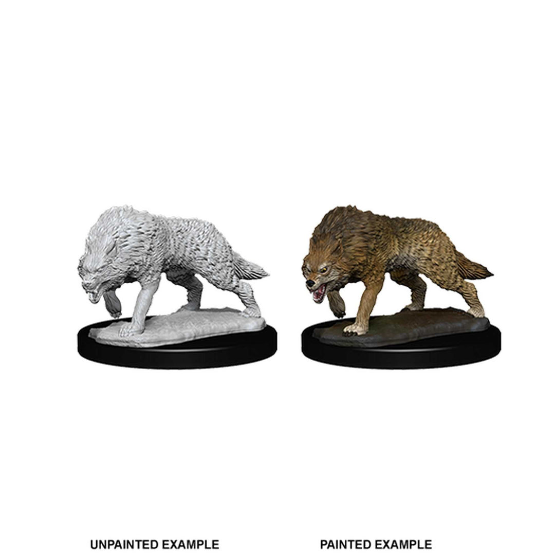 D&D Nolzur's Marvelous Unpainted Miniatures: Timber Wolves