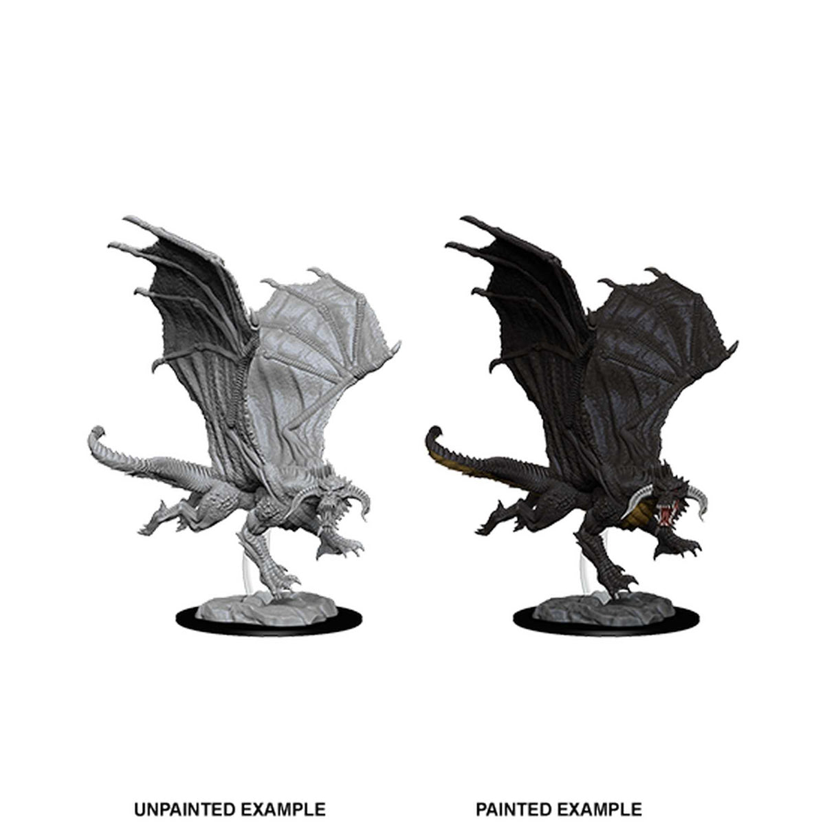 D&D Nolzur's Marvelous Unpainted Miniatures: Young Black Dragon 1