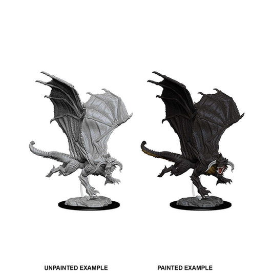 D&D Nolzur's Marvelous Unpainted Miniatures: Young Black Dragon 1