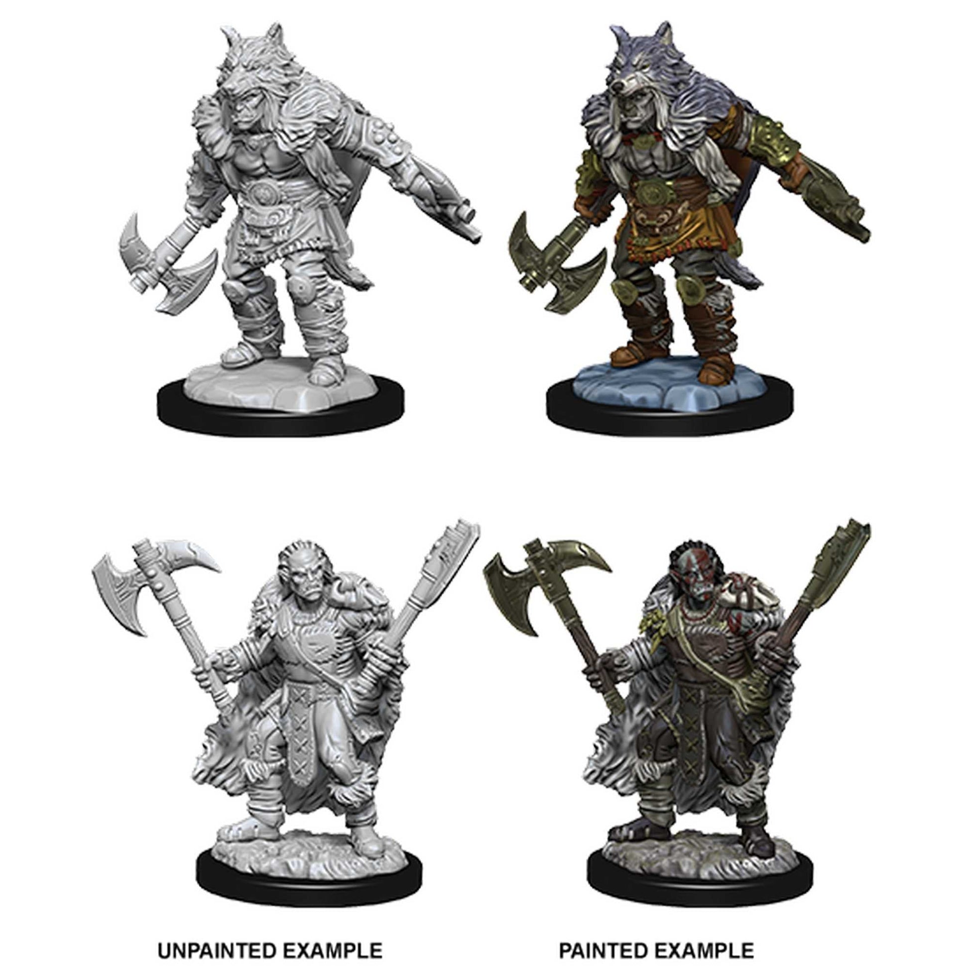 Male Half Orc Barbarian D and D Nolzurs Marvelous Unpainted Miniatures W9 100D and D Miniature Game by Wiz Kids 1