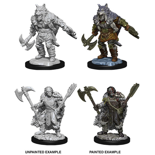 Male Half Orc Barbarian D and D Nolzurs Marvelous Unpainted Miniatures W9 100D and D Miniature Game by Wiz Kids 1