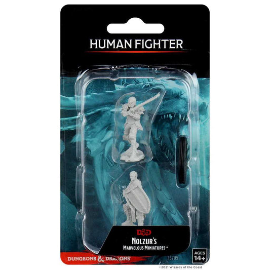 Female Human Fighter D and D Nolzurs Marvelous Unpainted Miniatures W9 Miniature Game by Wiz Kids 1