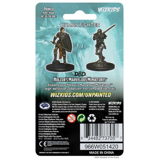 Female Human Fighter D and D Nolzurs Marvelous Unpainted Miniatures W9 Miniature Game by Wiz Kids 2