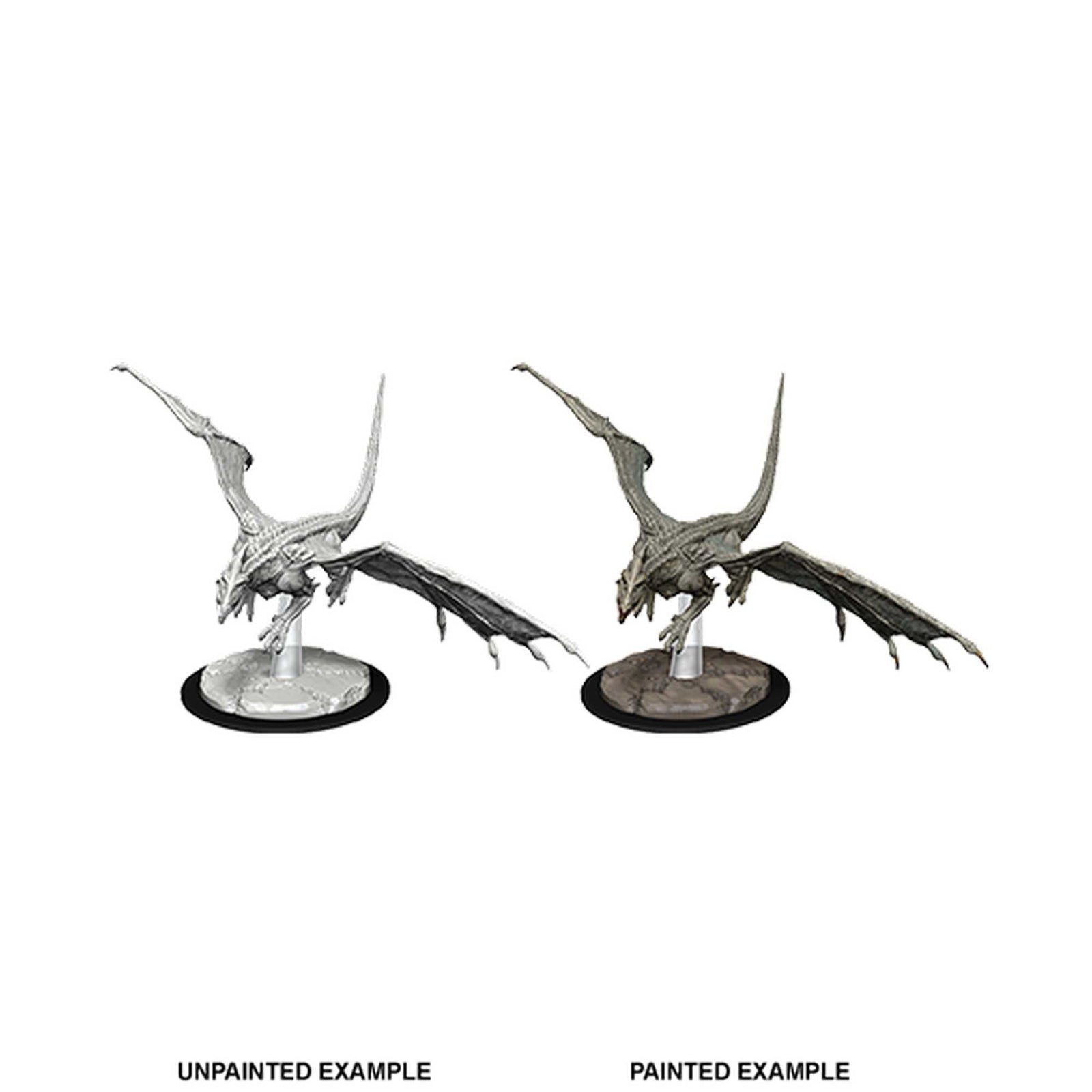 Young White Dragon D and D Nolzurs Marvelous Unpainted Miniatures W9 100D and D Miniature Game by Wiz Kids 1