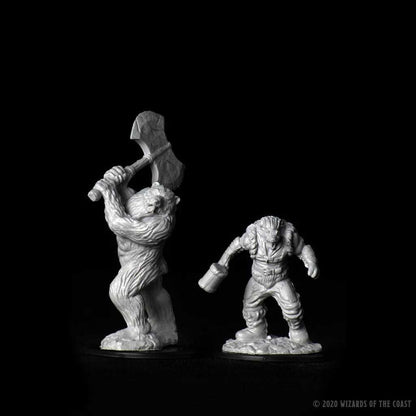 Wereboar and Werebear D and D Nolzurs Marvelous Unpainted Miniatures W9 Miniature Game by Wiz Kids 3