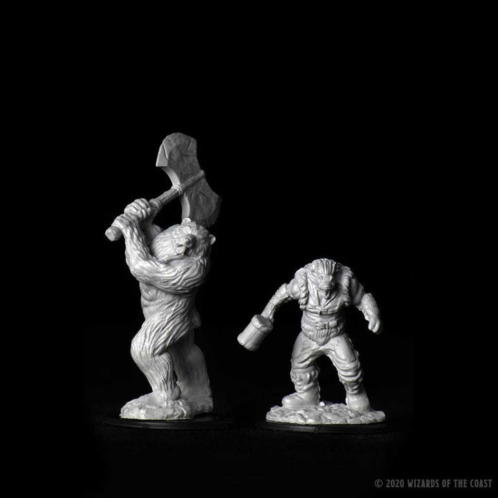 Wereboar and Werebear D and D Nolzurs Marvelous Unpainted Miniatures W9 Miniature Game by Wiz Kids 3