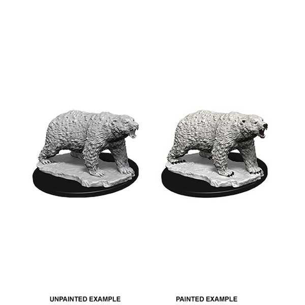 WizKids Deep Cuts Unpainted Miniatures: Polar Bear 1