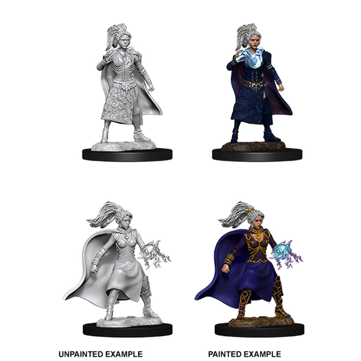 Female Human Sorcerer D and D Nolzurs Marvelous Unpainted Miniatures W10 Miniature Game by Wiz Kids 1