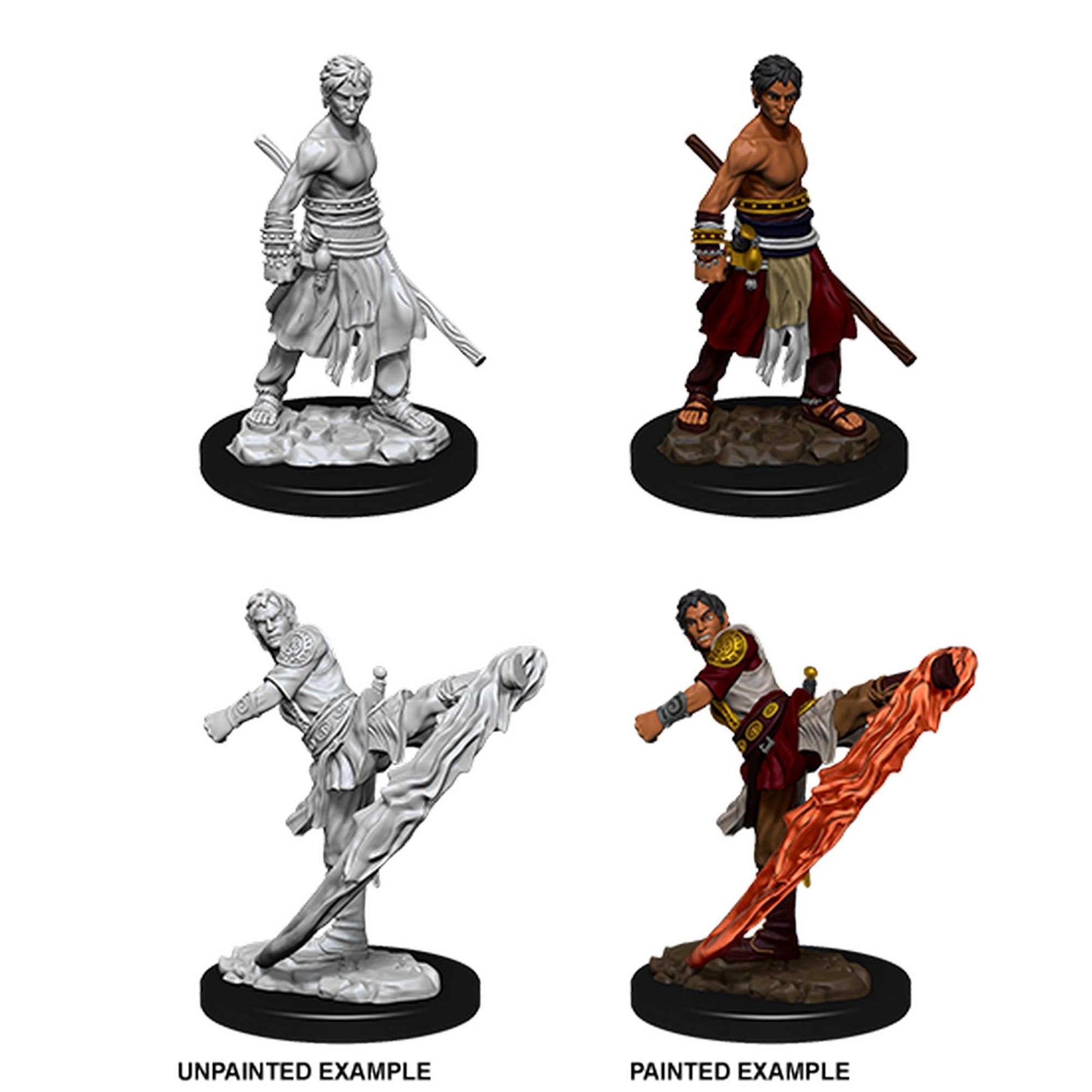 Male Half Elf Monk D and D Nolzurs Marvelous Unpainted Miniatures W10 Miniature Game by Wiz Kids 1