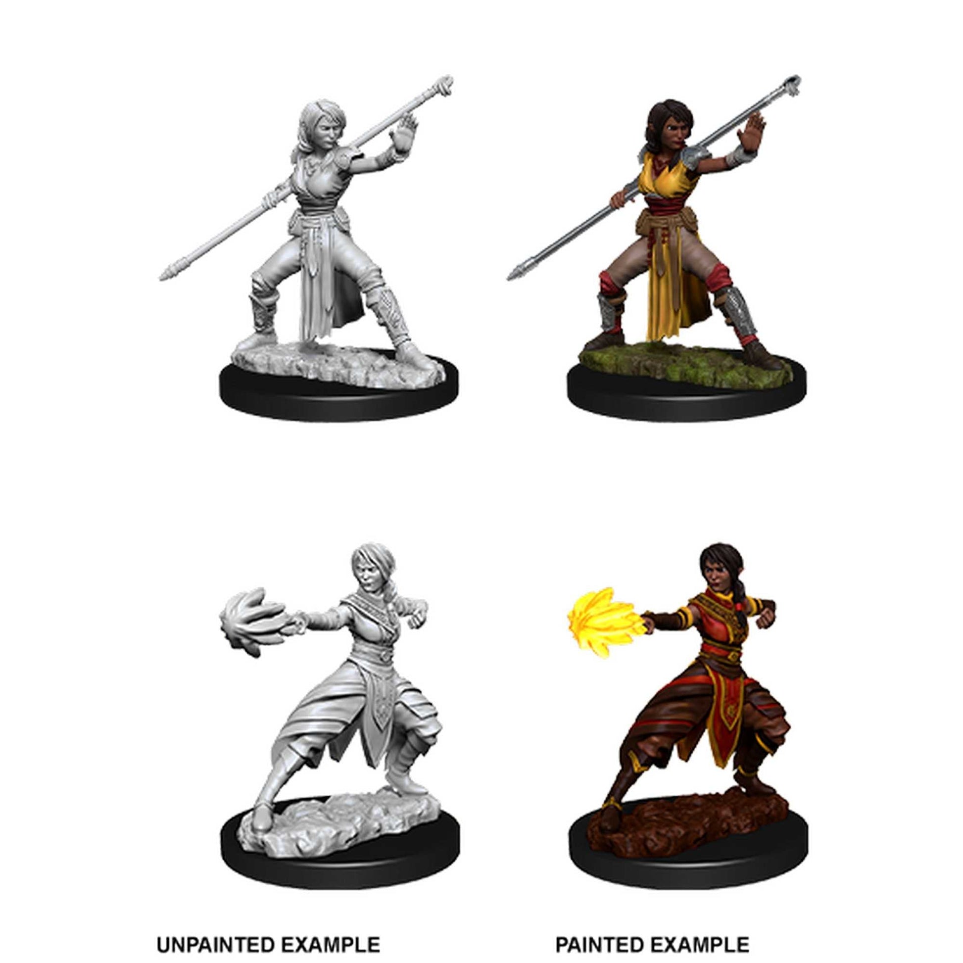 Female Half Elf Monk D and D Nolzurs Marvelous Unpainted Miniatures W10 Miniature Game by Wiz Kids 1