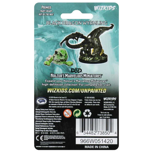 Black Dragon Wyrmling D and D Nolzurs Marvelous Unpainted Miniatures W10 100D and D Miniature Game by Wiz Kids 2