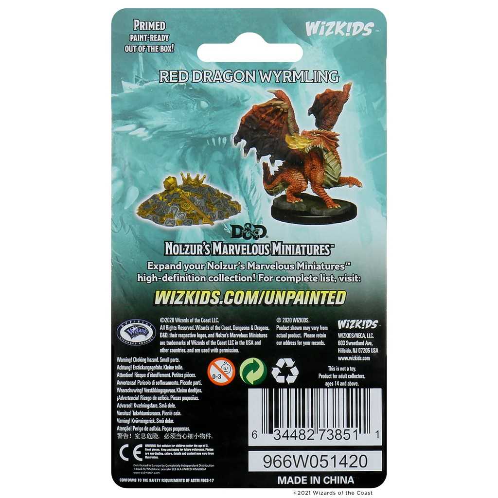 Red Dragon Wyrmling D and D Nolzurs Marvelous Unpainted Miniatures W10 100D and D Miniature Game by Wiz Kids 2
