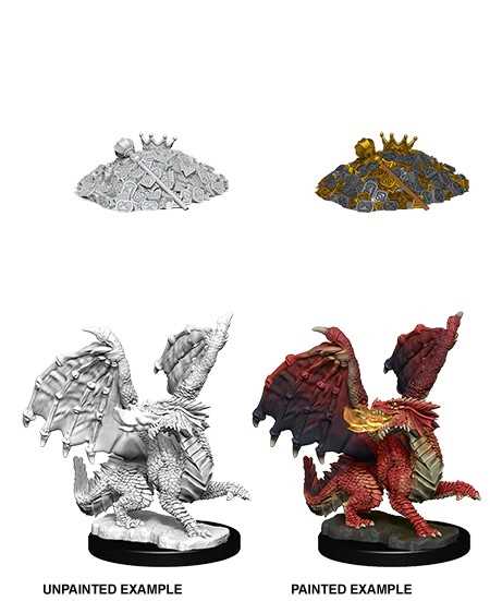 Red Dragon Wyrmling D and D Nolzurs Marvelous Unpainted Miniatures W10 100D and D Miniature Game by Wiz Kids 3