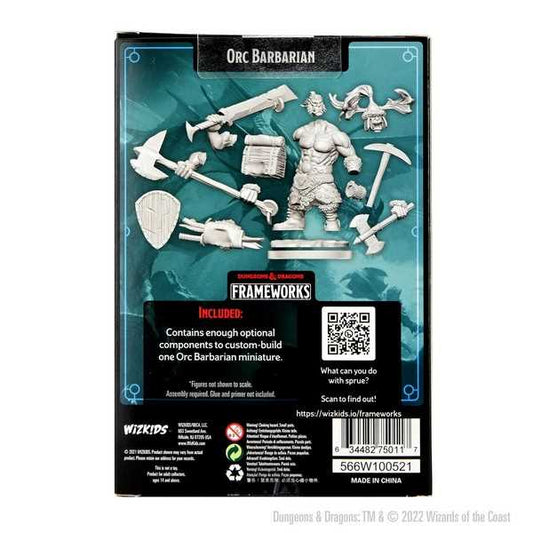D&D Frameworks: Orc Barbarian Male 2